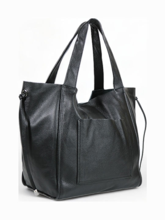 Damentasche aus Leder Passaggio Schwarz Shopper