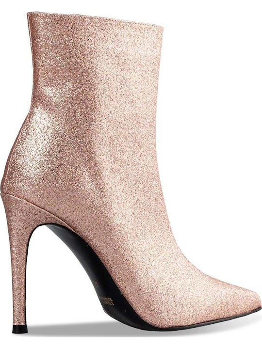 Stiefeletten Damen Rosa