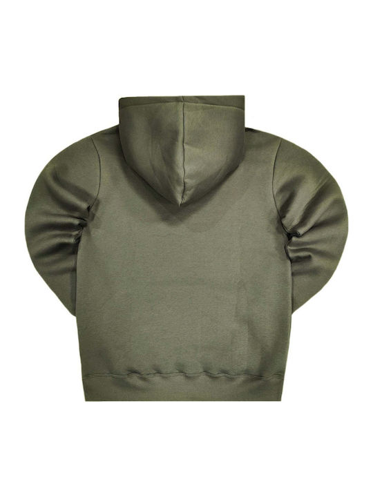 Φούτερ με Κουκούλα Green