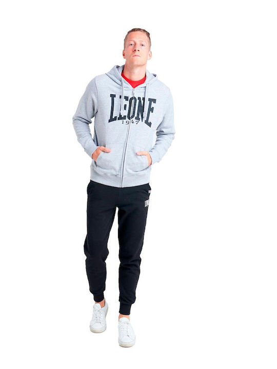 Hoodie with Grey Melange