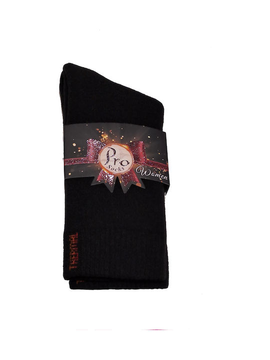 Pro Socks Γυναικείες Κάλτσες Μαύρες