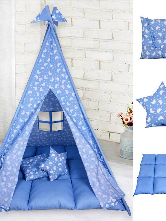 Baby Bliss Kids Indian Teepee Play Tent BLISS070005 Light Blue