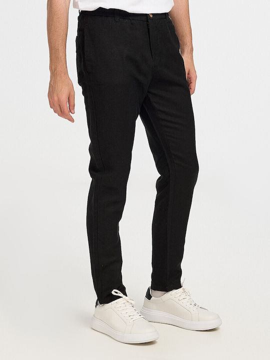 Men's Trousers Elastic Black