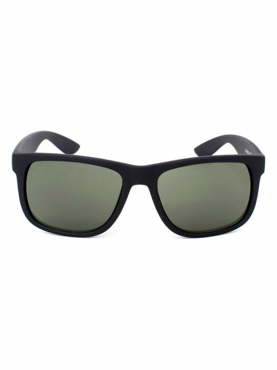 LondonBe Men's Sunglasses with Black Plastic Frame and Green Lens LB79928511115