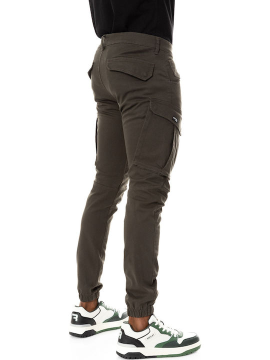 Cover Men's Cargo Elastic Khaki Trousers