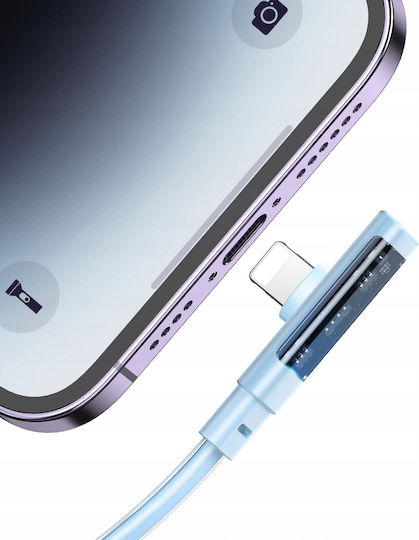 Mcdodo Winkel (90°) / Flach USB-C zu Lightning Kabel 36W Blau 1m (CA-3442)