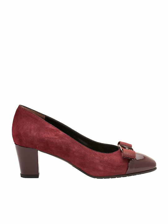 Anatomic Leather Red Medium Heels