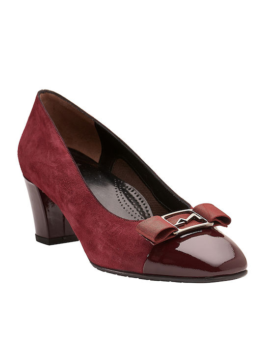 Anatomic Leather Red Medium Heels