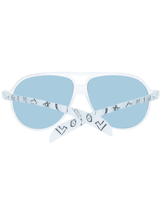 Try Sunglasses with Silver Frame and Light Blue Lens CF514-02