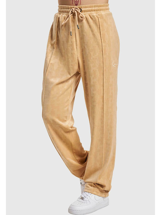 Signature Παντελόνι Φόρμας χωρίς Λάστιχο Beige