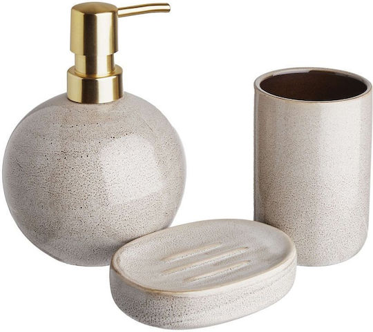 Butlers Tabletop Plastic Dispenser Beige 450ml