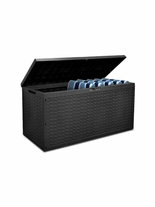 Tood Tools Plastic Outdoor Storage Box 330lt Gray 120x45x60cm