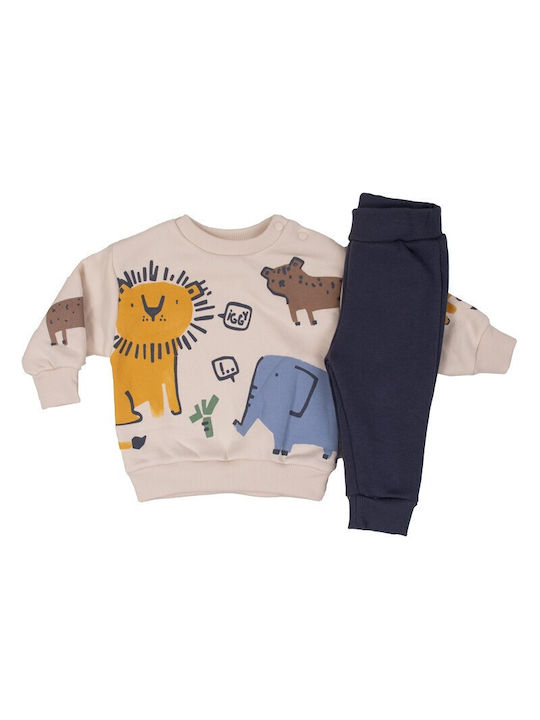 Iggy Kids Sweatpants Set Beige 2pcs