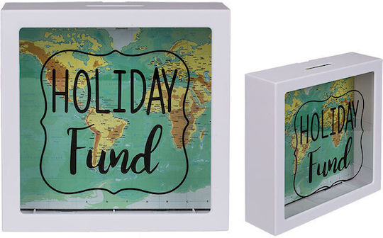 Out of the Blue Holiday Fund Κουμπαράς Ξύλινος 15x15cm Out of the Blue Holiday Fund Κουμπαράς Ξύλινος 15x15cm