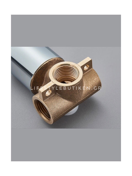 Naron Set Mischer & Auslauf für Wandmontage für für Waschbecken Bronze