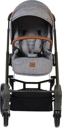 Cangaroo Icon Verstellbar 2 in 1 Baby Kinderwagen Geeignet für Neugeborene Grey