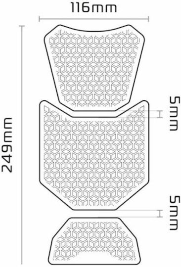 Oxford Adhesive Tank Protection Black