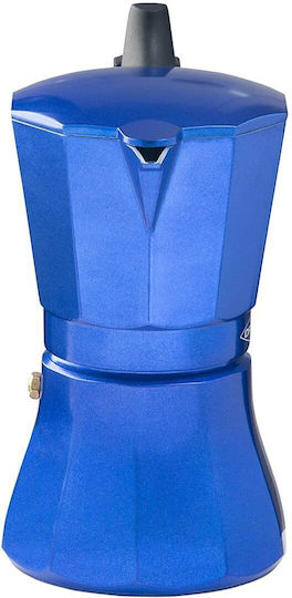 Oroley Stovetop Espresso Pot 9 Cups Blue