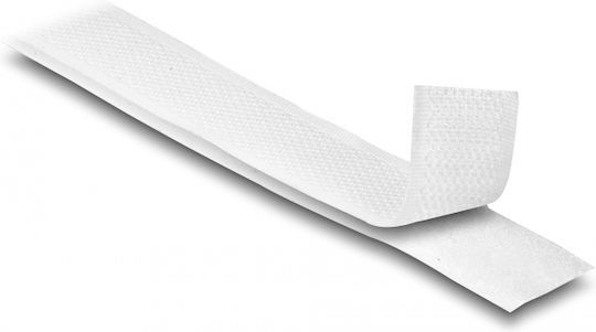 DeLock Αυτοκόλλητη Ταινία Χριτς Χρατς Λευκή 1mx20mm