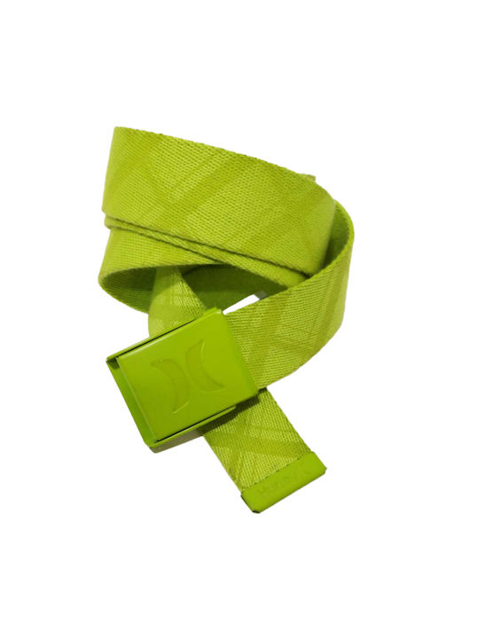 Hurley Curea Bărbătească Textilă Curea de webbing Verde