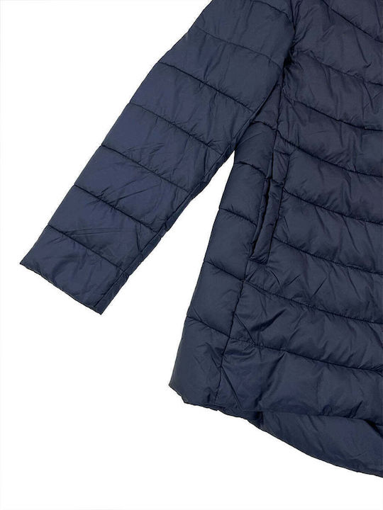 Lungă Jachetă de femei Puffer Blue