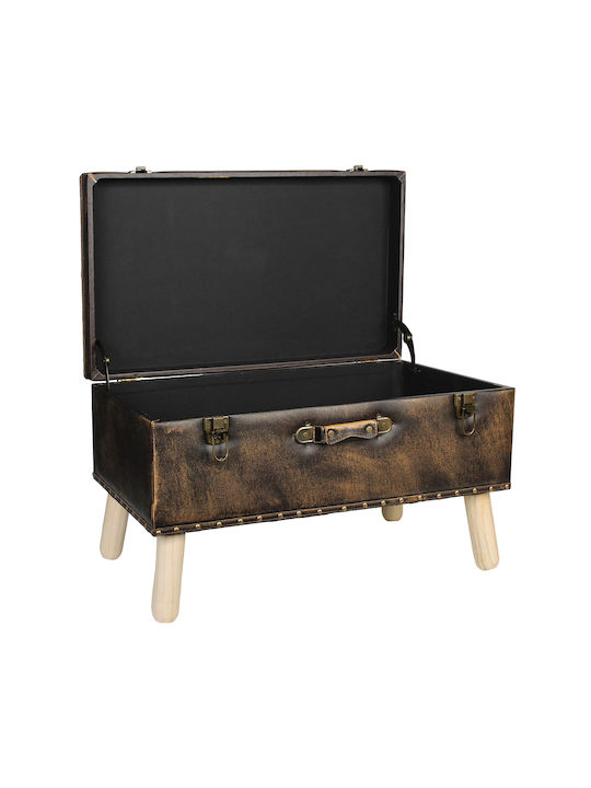 Keskor Wooden Decorative Trunk Brown 70x40x44cm