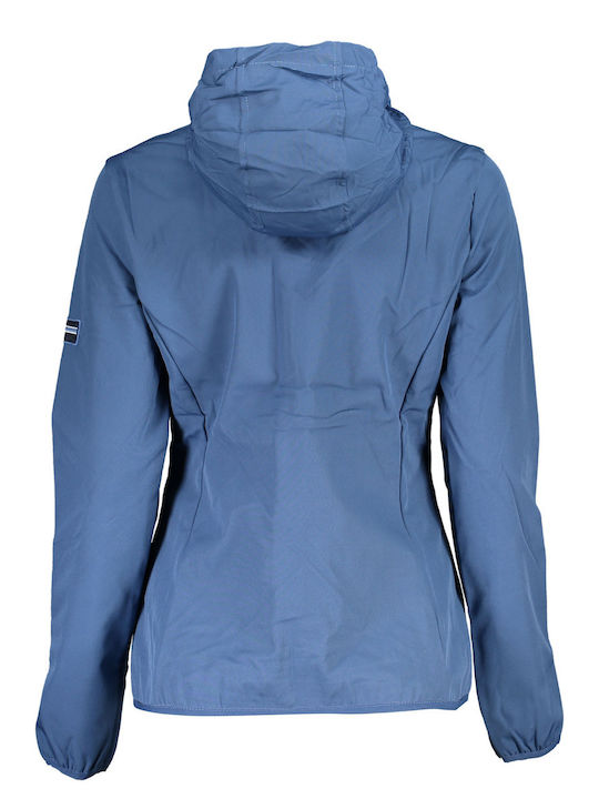 Squola Nautica Italiana Women's Short Sports Jacket for Winter Blue.