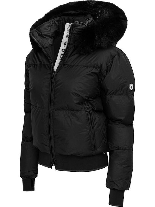 Scurtă Jachetă de femei Puffer Black