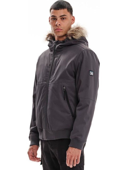 Winter Jacke Bomber Dark Grey