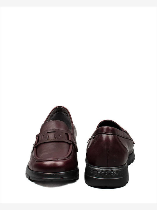 Fluchos Moccasini pentru femei în culoarea Burgundy