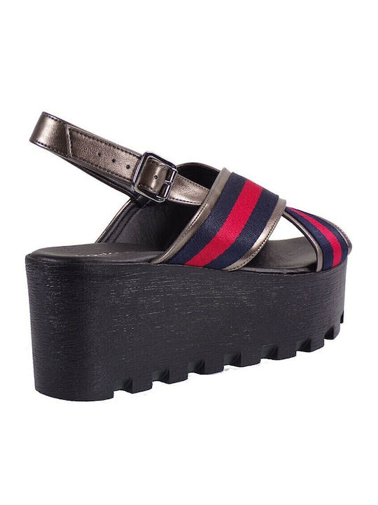 Women's Platform Shoes Navy Blue