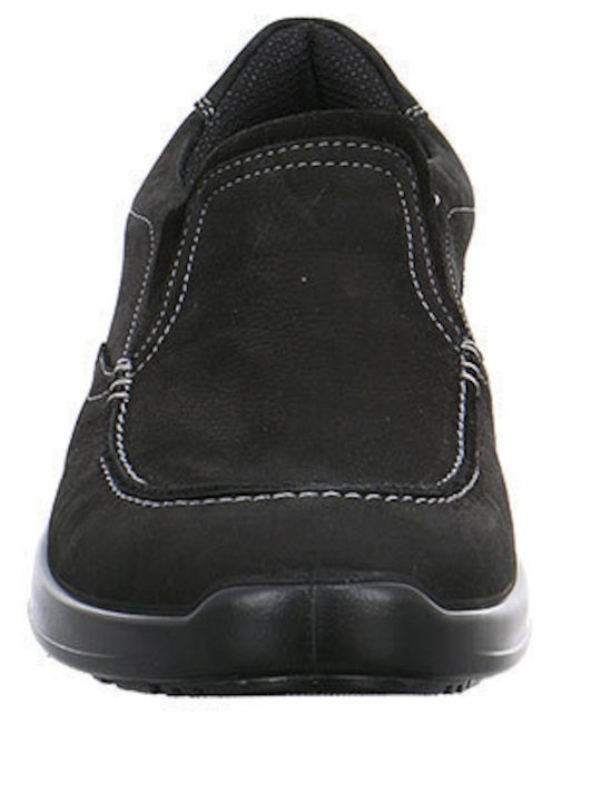 Leder Herren Freizeitschuhe Schwarz