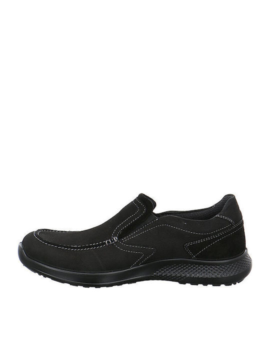 Leder Herren Freizeitschuhe Schwarz