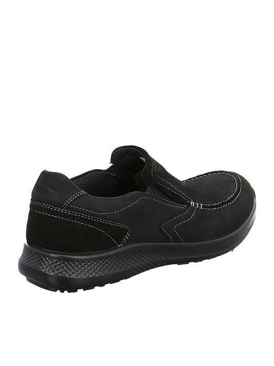 Leder Herren Freizeitschuhe Schwarz