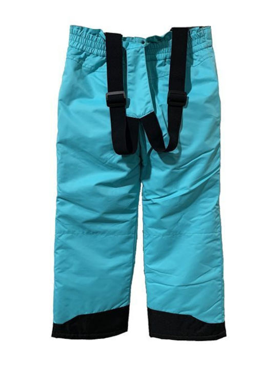 Color Kids Gamble 102203-20 Kids Dungarees for Ski & Snowboard Turquoise