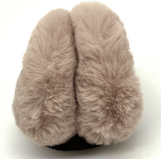 Frauen Gehörschutz Gestrickt in Beige Farbe
