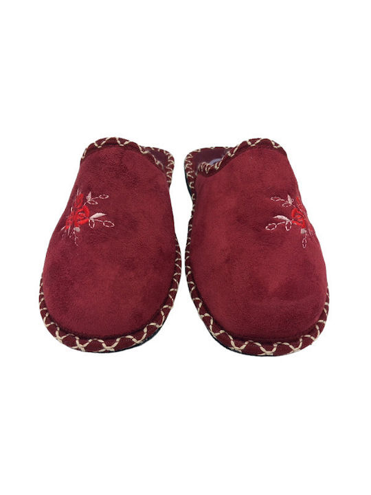 Papuci de Damă de Iarnă Burgundy