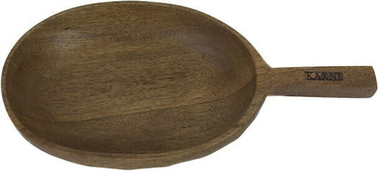 Nakaro Wood Serving Bowl Round Wooden with Diameter 38cm