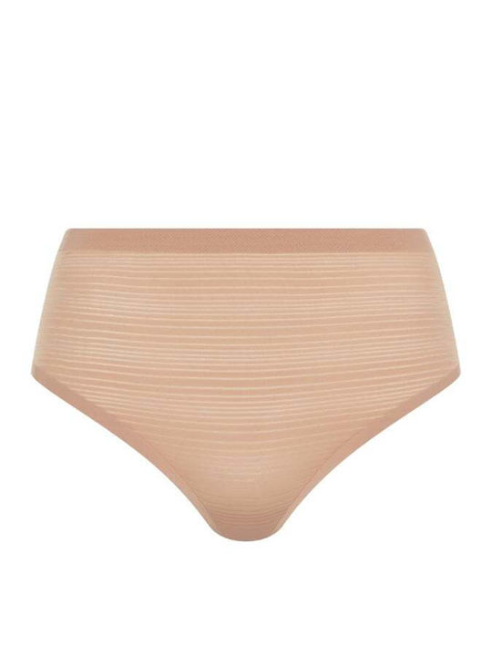 Chantelle Hochtailliert Damen Zeichenfolge Beige