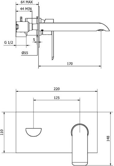 Sanitec für für Waschbecken Silber Sanitec für für Waschbecken Silber