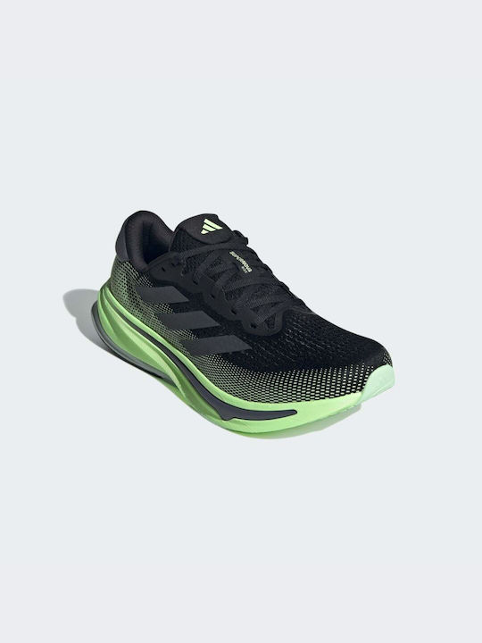 Adidas Supernova Rise Ανδρικά Αθλητικά Παπούτσια Running Core Black / Grey Five / Green Spark