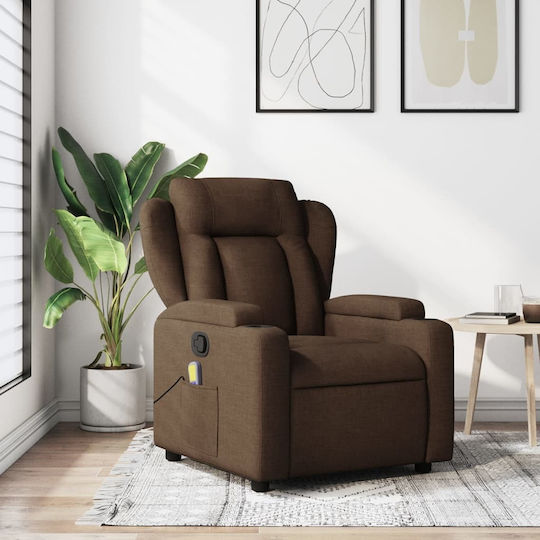 Relaxsessel Friseurwaschbecken mit Fußhocker Coffee 77x94.5x100cm