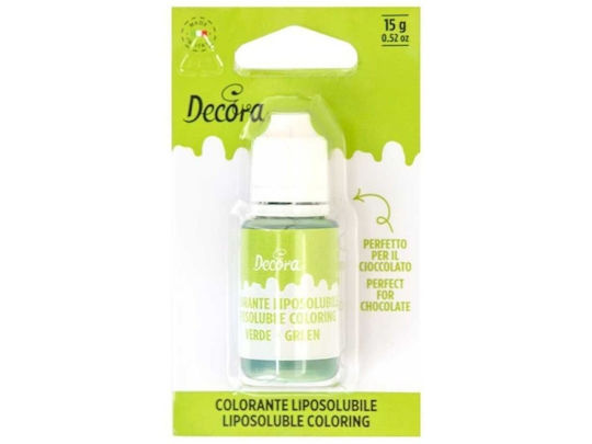 Decora Χρώμα Ζαχαροπλαστικής Μαύρο 15gr