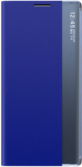 Sleep Back Cover Plastic / Tempered Glass / Silicone / Synthetic Leather Blue (Galaxy A53)