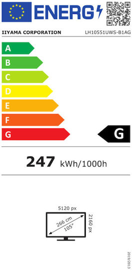 Iiyama LH10551UWS-B1AG Public Display 105" LED