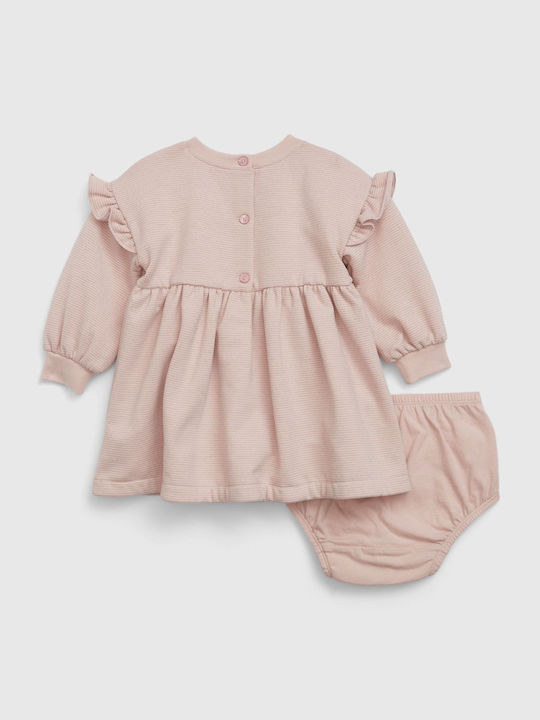 GAP Sweatshirt Kids Dress Long Sleeve dull rose