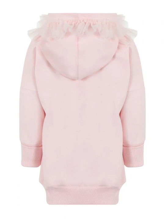 Lapin Sweatshirt Kids Dress Tulle Long Sleeve Pink