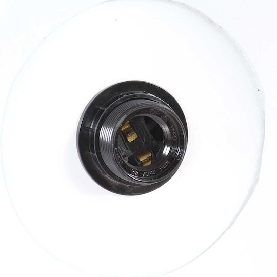 vidaXL Industrial Pendant Light White with Socket E27 29x28cm