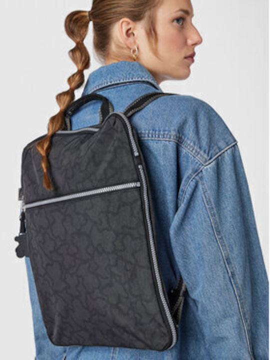 Mochila Kn Calores Fabric Women's Black Backpack Bag