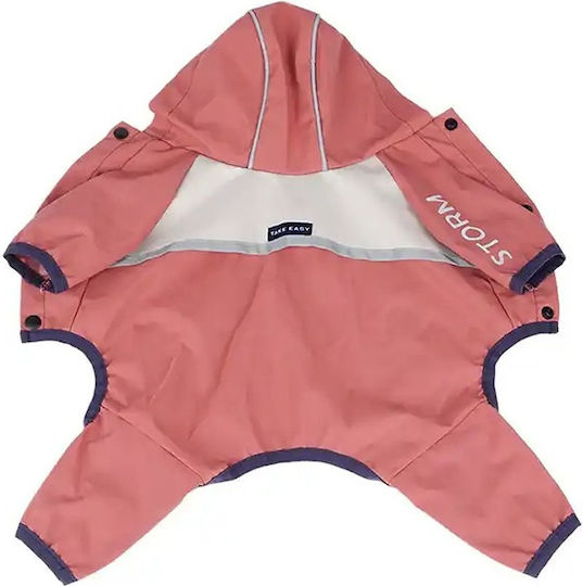 Orange Waterproof Dog Coat with Hood